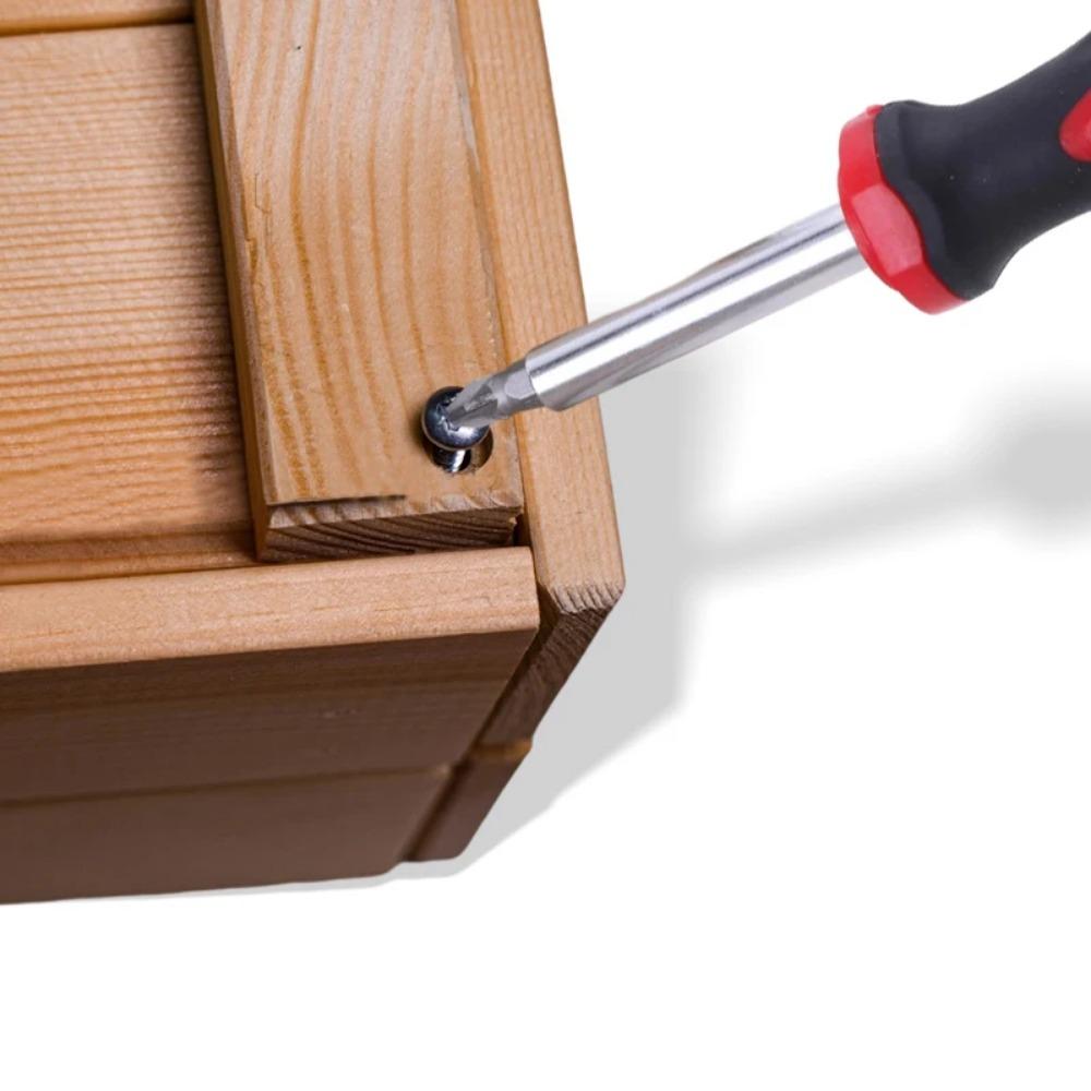 1/4 (6.35mm) Ratchet Screwdriver Bit Holder Handle Multifunctional Magnetic Bit Driver For Slotted Hex Torx Phillips Bit