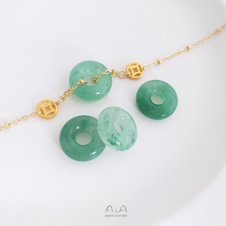 

Handmade Natural African Jade Peace Necklace Pendant