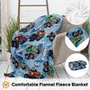 Monster Truck Blanket for Boys Car Throw Blankets Blue Soft Flannel Fleece Blanket for Kids Baby New Born Lightweight  grinch