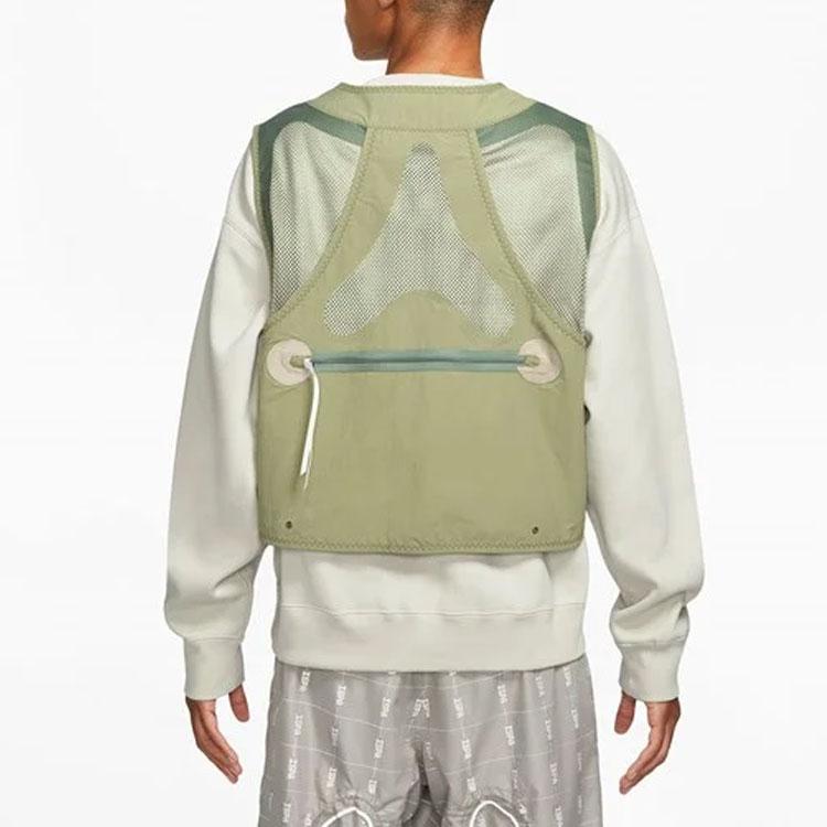 Nike ISPA Utility Vest Medium Khaki Men Outerwear Green CZ3209-205