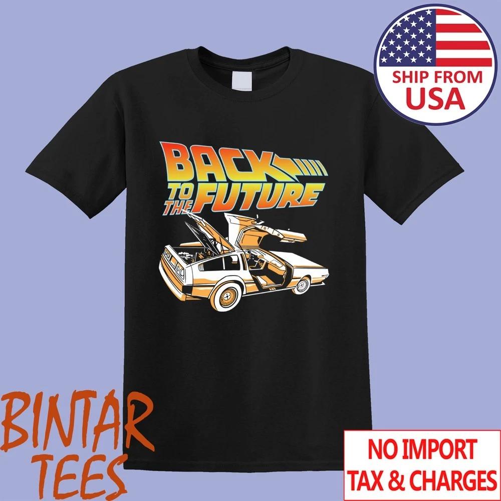 Back To The Future Car Men s Black Size S to 5XL L