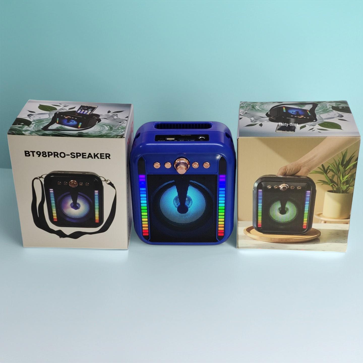 

Portable Wireless Bluetooth Speaker with Mic for Home & Outdoor Use синій