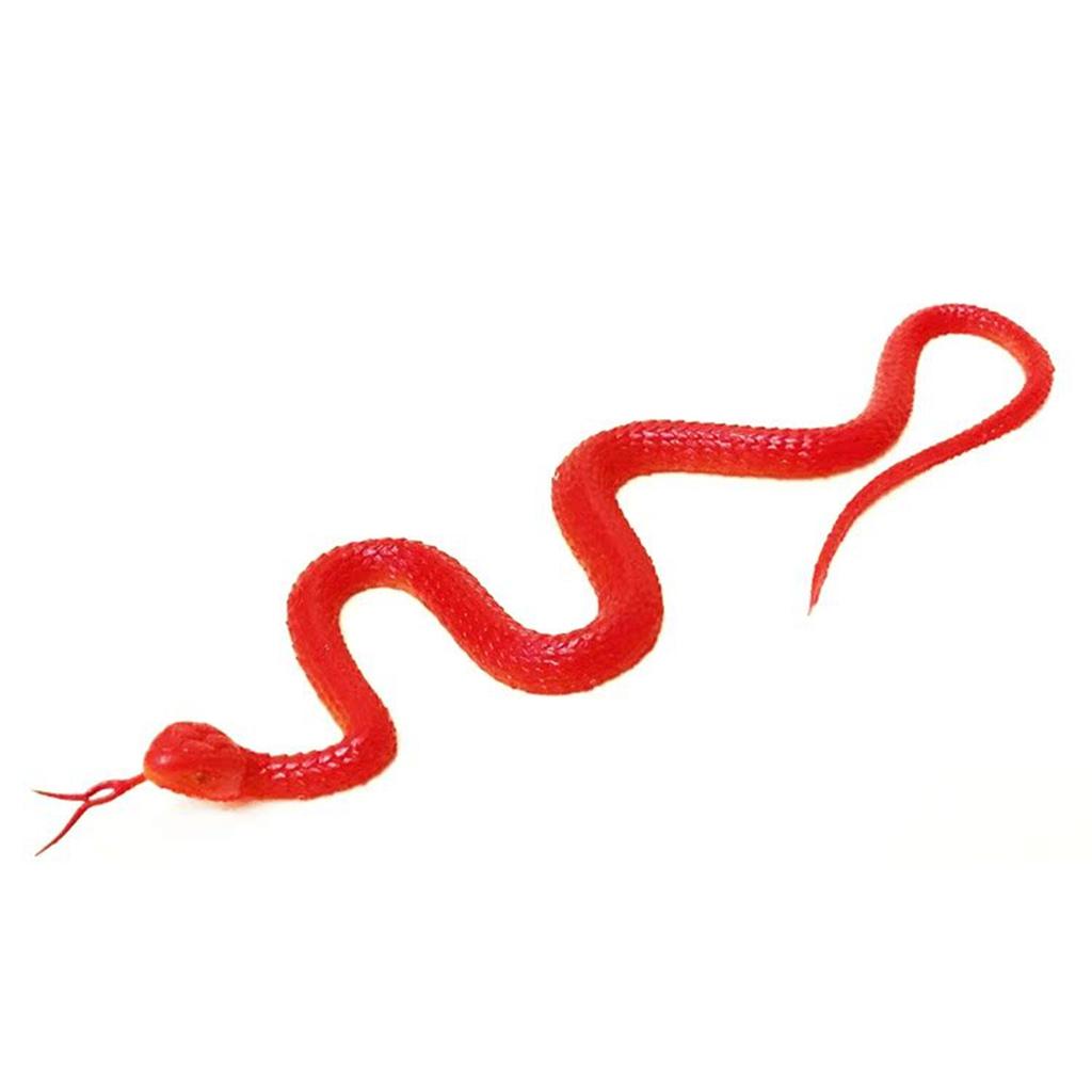 45cm Fake Realistic Rubber Toy Snake Simulation Anaconda Scary Halloween To Scare Birds Props Prank Trick Toy Accessories