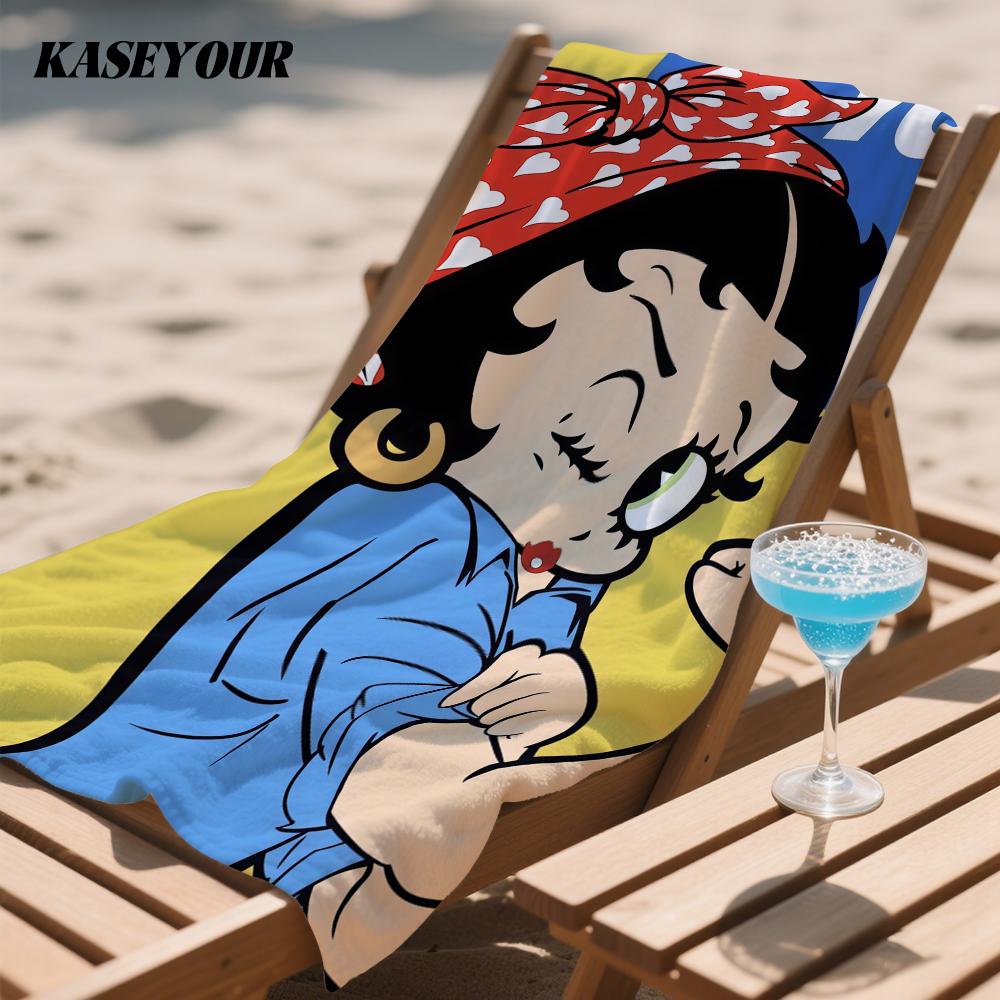 Cute B-betty B-boop Various Quick Drying Bath Towel Microfiber beach towel light weight swimming camping yoga beach out