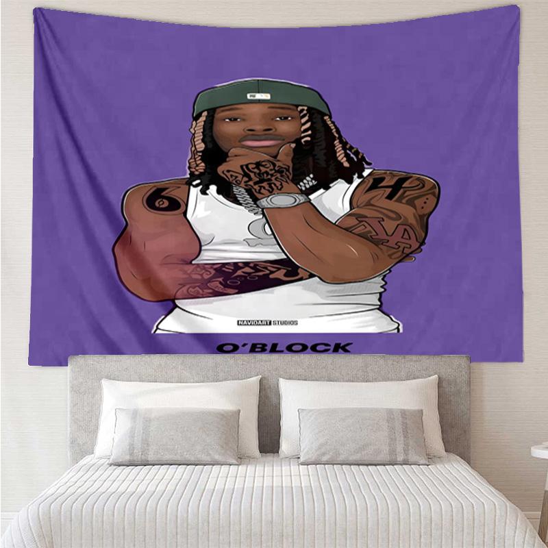 Rapper With Chains And Tattoos Tapestry Hanging for Bedroom,Livingroom, Playroom,Decor Art Room Wall Tapestry Holiday and Birthday Gifts