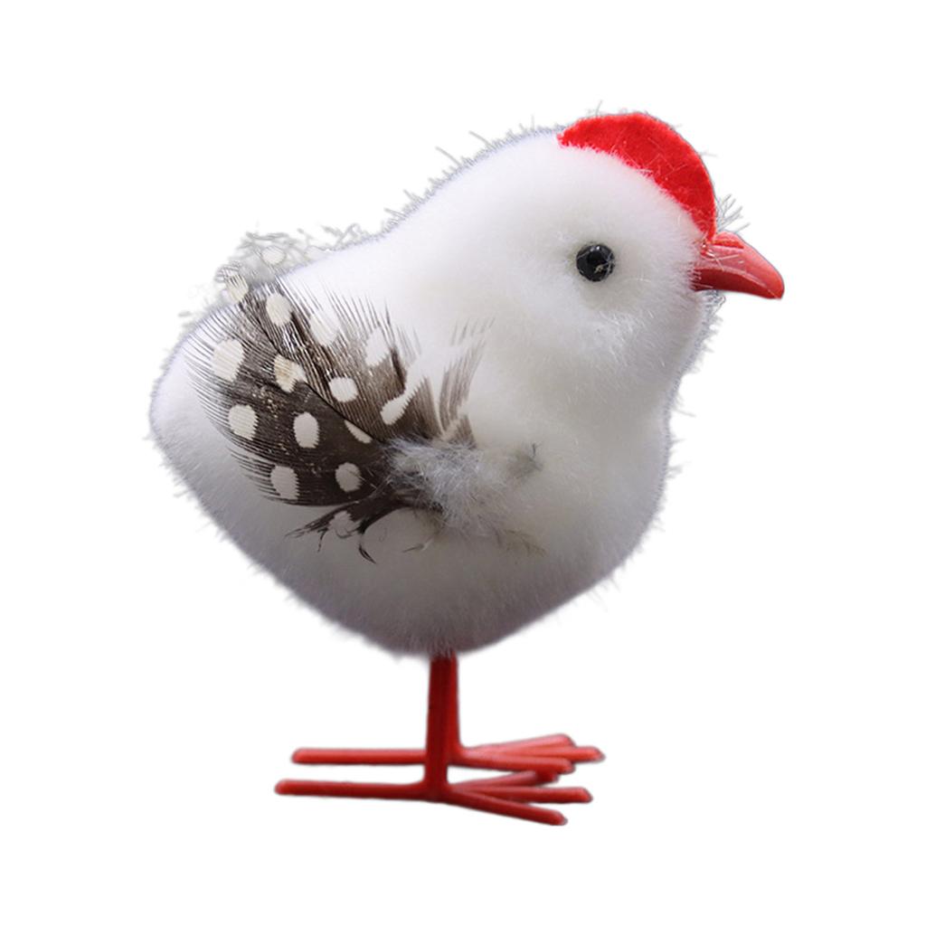 Toy Chick Cute Handmade Chicken Easter Desktop Decor Festive Photo Props for Home Desk Table Shelf Decor Ornaments