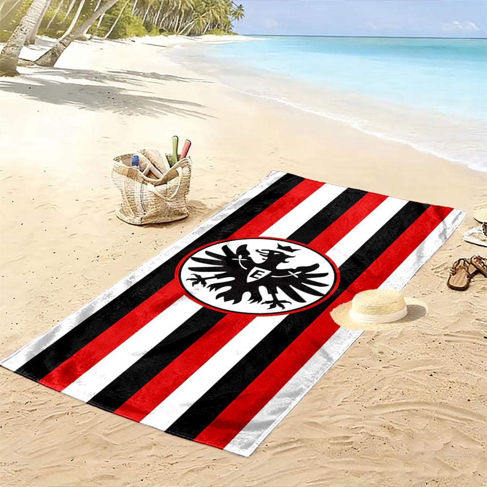 Eagle Crest Red Black Stripes A must-have beach towel for beach travel