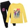KPOP Łowcy Demonów Saja Chłopcy Koszulka Kreskówka Długi Rękaw Chłopcy Dziewczęta Nastolatki Ubrania Anime T-shirt Jesień Dziecięca Koszulka