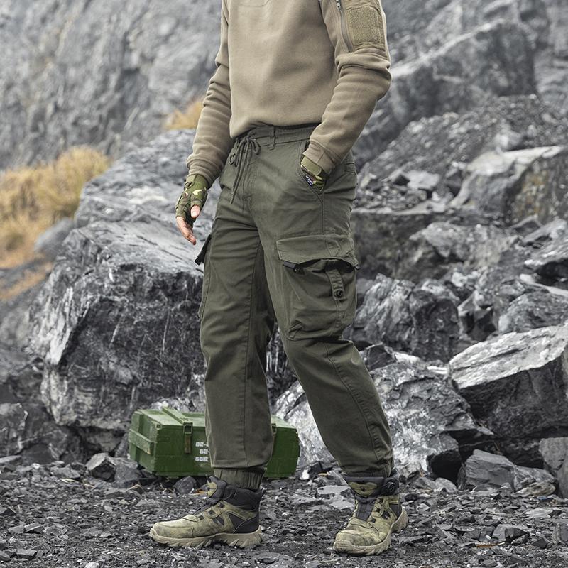 Casual Pants With Multiple Pockets, Loose And Detachable Work Pants, Men's Thin Mountain Style Tactical Sports Pants