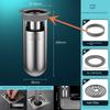 German Anti-Odor Drain Device for Bathroom Sewer, Anti-Odor and Anti-Insect Silicone Cover, Stainless Steel Universal Inner Core