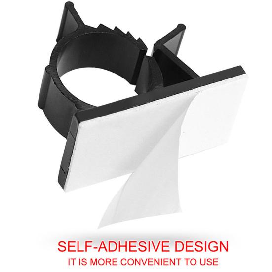 20Pcs Adhesive Cable Home Office Hotel Clip Holder Wire Organizer Lines Clamp