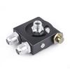 Universal Square Oil Cooler Filter Sandwich Plate+ 90℃ Thermostat 3/4" 16-UNF With AN8/AN10 Oil Filter Sandwich Adapter Aluminum