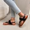 Fashion 2025 New Brand Buckle Strap Women's Sandals Fashion Pinch Toe Beach Sandals Women Summer Plus Size Best Seller Flat Sandals