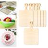 6 Pieces Mini Wooden Cutting Board Set Chopping Board Kit Tray Cheese Board Eco-Friendly Kitchen Tools for Parties And Gifting