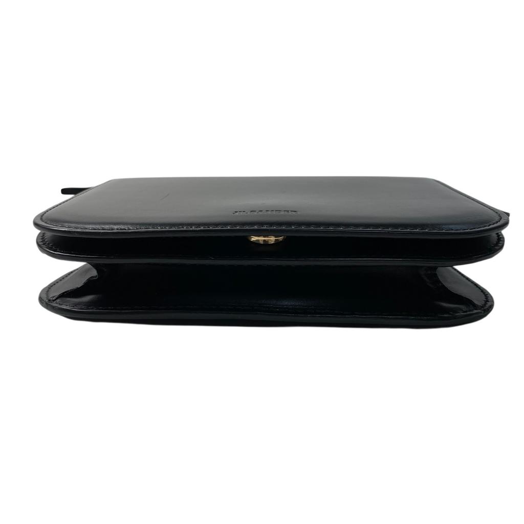 Used JIL SANDERShoulder Bag Black Leather Women