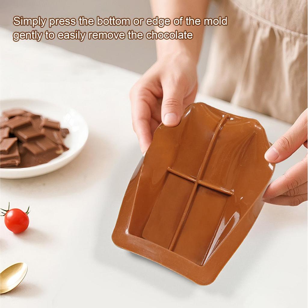 Chocolate Bar Molds Silicone Bars Break Apart Wax Melt Mould Easy Release Rectangle Durable Candy Making Tools Handmade Gift