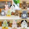 Cartoon Stuffed Animal Plush Toys Rabbit Bear Duck White Dog Cat Doll Gifts