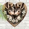 2D Flat Wooden Hanging Decorative Signs, Family Wall or Door Decoration, Garden Decoration, Housewarming Gifts for Friends