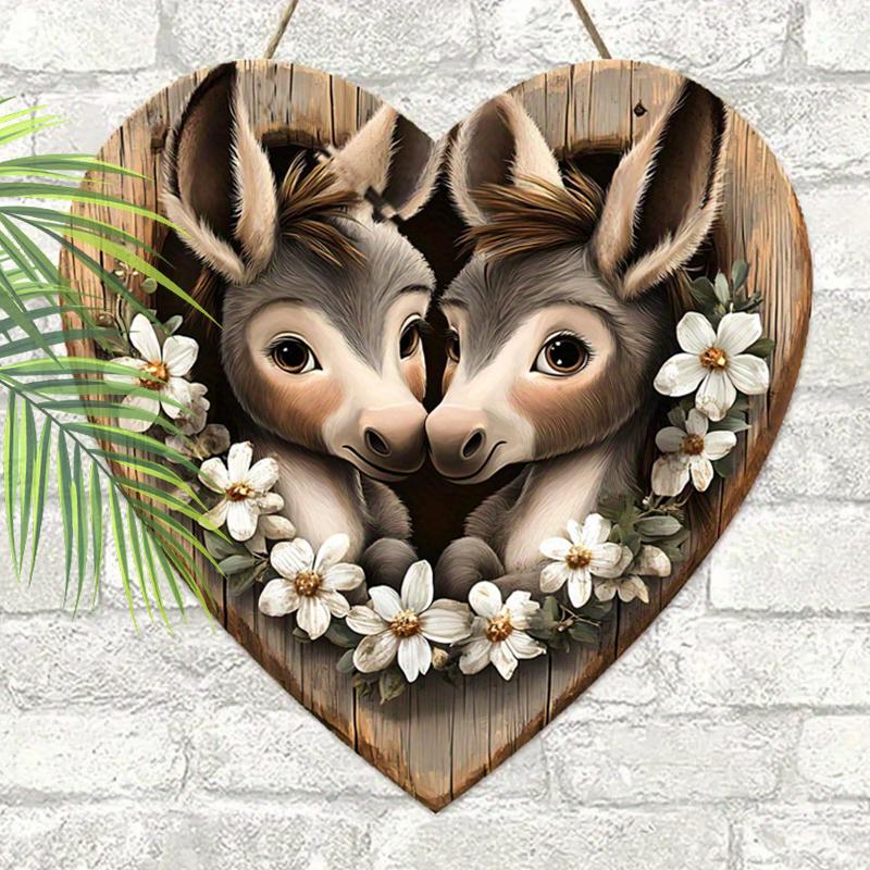 2D Flat Wooden Hanging Decorative Signs, Family Wall or Door Decoration, Garden Decoration, Housewarming Gifts for Friends