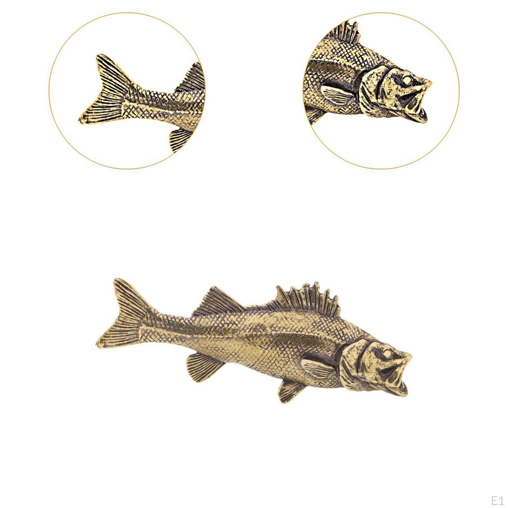 Messing Bass Statue Schreibtischaufsatz, Antike Tee Haustier Kunstware, Tier Sammlerfigur Desktop Ornament