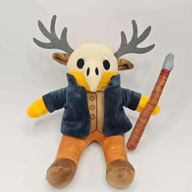 2026 New 99 Nights In The Forest Plush Game Merchandise Brown Stand And Sit Elk Deer White Owl Stuffed Doll Pillow For Kid Gifts