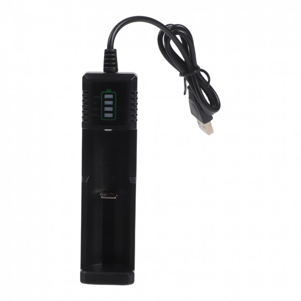 Smart USB Charger for 21700 14500 18500 26650 Lithium Batteries with 124 Slots