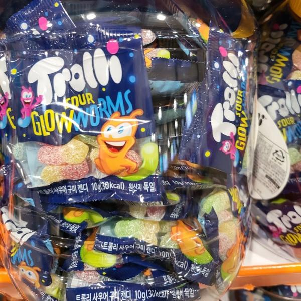 Trolli Sour Glow Worms Mini Gummy Packs 10g x 100 Packs