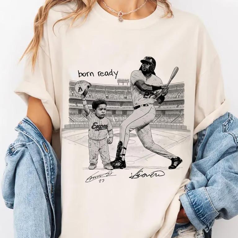 Born Ready Vladimir Guerrero Jr. Shirt , Baby Vladdy Shirts, Bo Bichette Tee Unisex T-Shirt XXL
