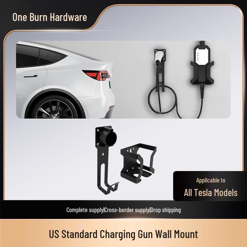 Universal Wall Mount for Tesla Model 3/Y Charging Gun - US Standard Holder