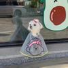 Verstellbarer Haustierumhang Wasserdicht Transparent Haustier Haarschnitt Umhang Polyester Cartoon Druck Hundefriseur Umhang für Hunde Katzen Tränenflecken