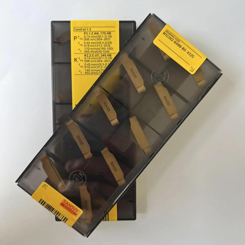 Original Sandvik / N123H2-0400-RO 4325 / CNC lathe carbide blade 10 PCS