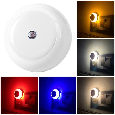 LED noční lampa Super jasné automatické zapínání/vypínání Úspora energie Plug and Play Osvětlení bez blikání ABS ovládání světelného senzoru Kulaté LED lampy Domácí potřeby