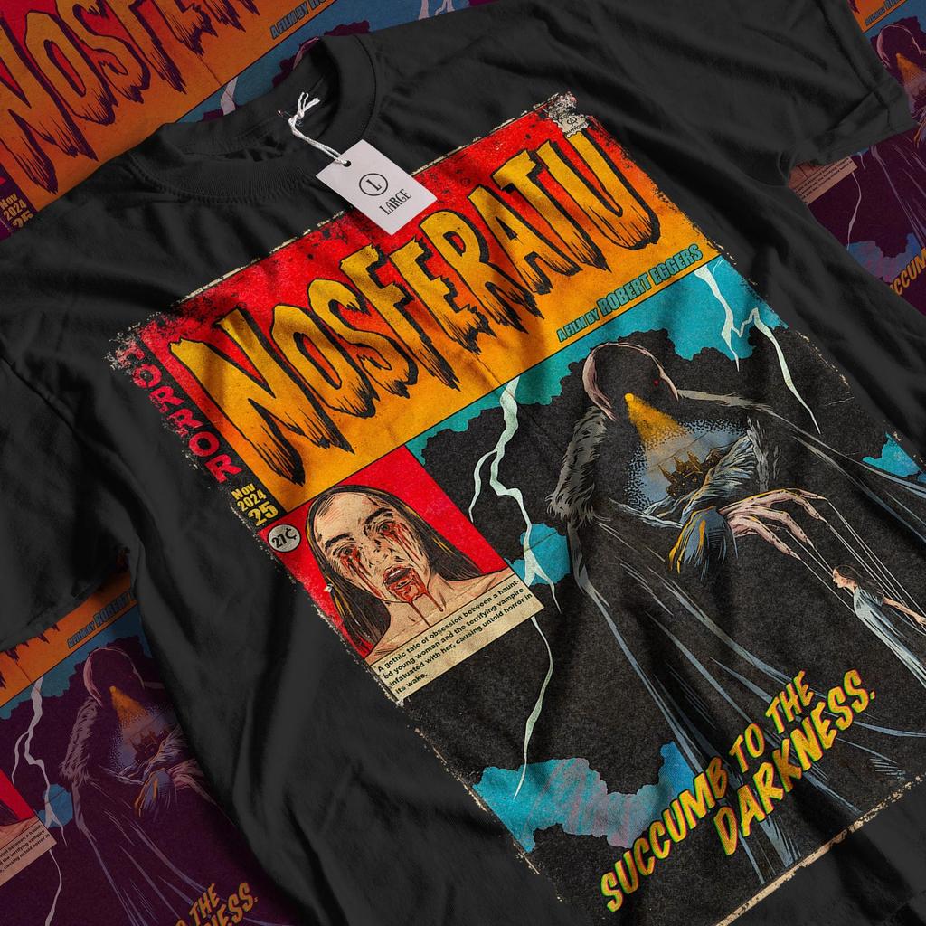 Aesthetic Nosferatu Movie T-Shirt: Vintage Horror Movie Unisex Graphic Tee