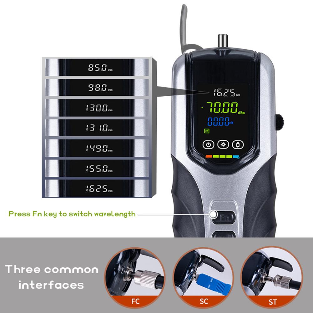 G710 LCD Color Display Screen Rechargeable Optical Power Meter High Accuracy Optical Fiber Tester