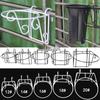 Wrought Iron Rubber-Coated Hanging Flower Stand for Balcony or Window Sill