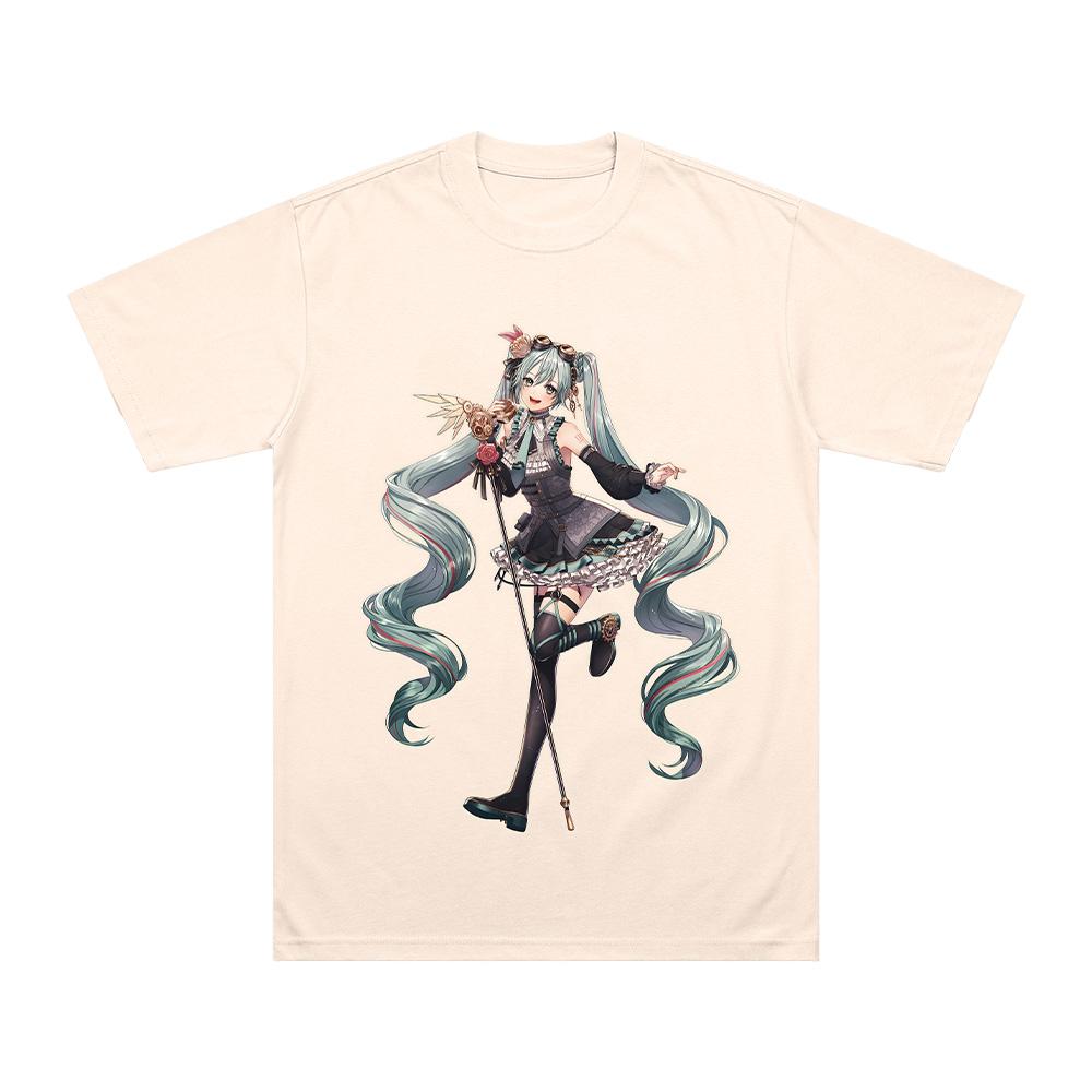 MIKU 2026 EUROPE EXPO Cartoon Print T Shirts Hatsune Comic Miku Music Fashion Clothing Cotton Comfortable Unisex Tee