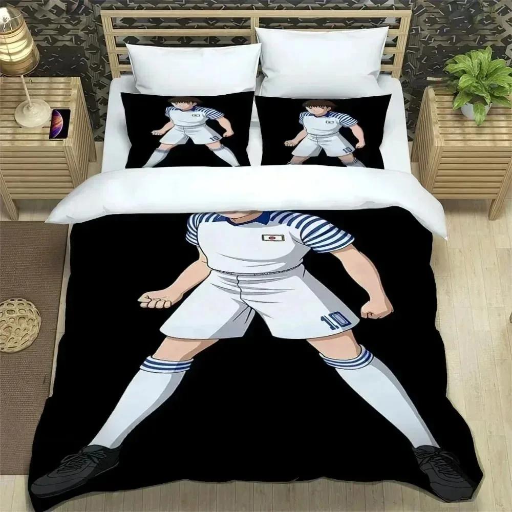 New Anime C-CAPTAIN TSUBASA Comfortable Duvet Quilt Cover Pillowcase Bedding Set Children Bedroom Decoration Home Textile