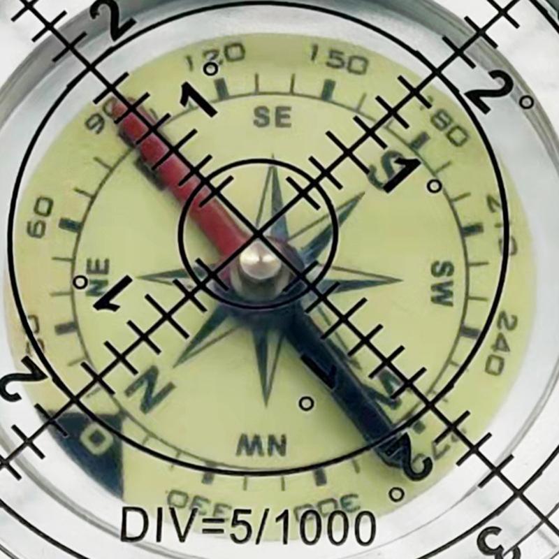 Metal Alloy Circular Bubble Level with Compass High Precision Level Instrument Accuracy 2mm for Surveying Instruments