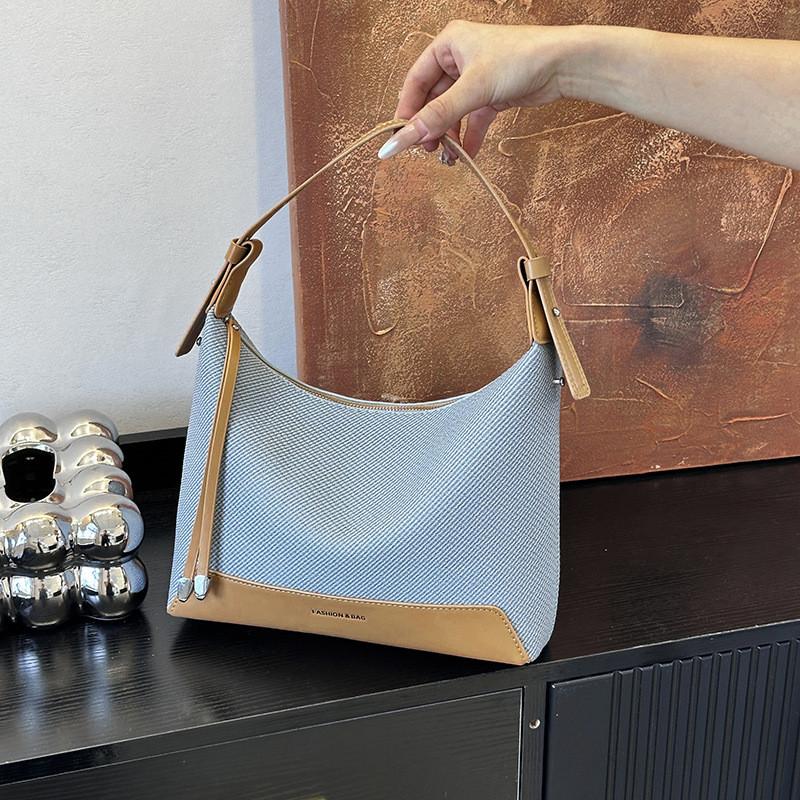 Splicing Color Handbag Bucket Single Shoulder Crossbody Bag Women Gift Fashion