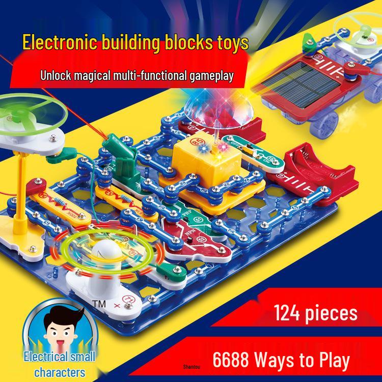 Electric Boy STEM Building Blocks: 9988 Circuit Puzzles & 6688 Science Experiments for Schools
