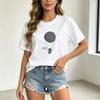 Astronaut Graphic TShirt Space Moon Print Tee Casual Streetwear Top 100 Cotton For Unisex Unisex