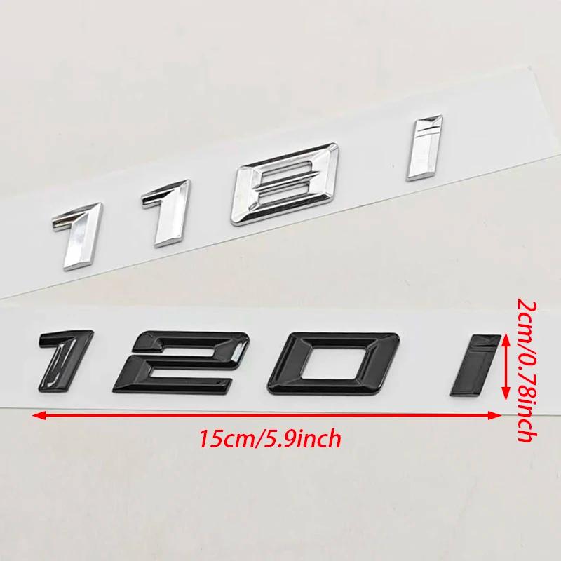 3D ABS Car Styling Logo 118i 120i 125i Badge Rear Trunk Emblem Sticker Decals For BMW 118i 120i 125i Auto Tail Accessories zw6