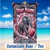 Elephant Theme Beach Towel Personalized Custom Name & Text Soft Quick Dry Beach Towel for Swimming Travel