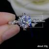 New Bride'S Wedding Design, Attending Accessories, Shiny Round Simple Inlaid Zircon Shiny Fashion Ring