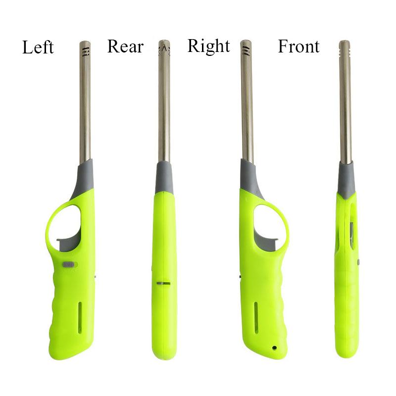 Butanlighter Påfyllbar Flerbruks for Kjøkken Peis Pilotlys Grillovn Plast Stearinlys Tennere Farge Tilfeldig