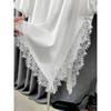 C S In The Room V neCk laCe Trim ShorT SleeVe T ShirT 2Color