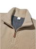 European-American Stand-up Collar Heavyweight Jacquard Half-Zip Long-Sleeve Men's Hoodie for Casual Business In Spring and Autumn.