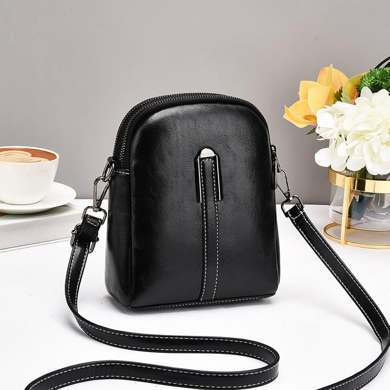 Handytasche Damen Sommer Neu Mini Kleine Tasche Modisch Vertikal Weiches Leder Schulter Umhängetasche Wechsel Damen Tasche