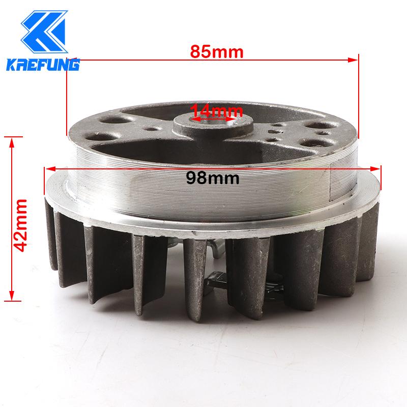 Aluminiumlegierung Easy Pull Start Anlasser + Schwungrad + Schraubkralle für 47cc 49cc Pocket Mini Moto Dirt Bike Crosser ATV Quad Minimoto