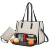 Womens Lunch Tote Bag Lunch Box Bag Computer Shoulder Handbag for Casual Office - KM